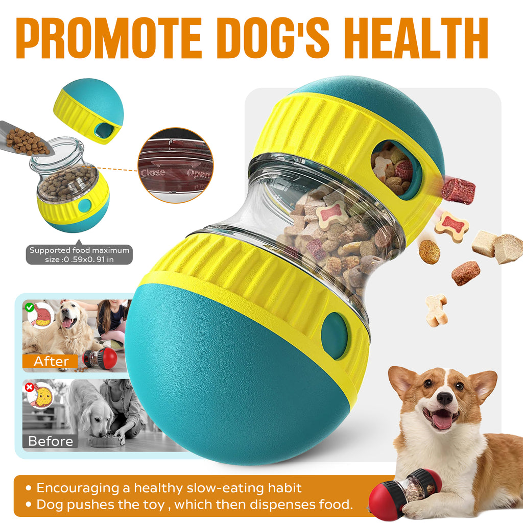 Dog Treat Puzzle Ball - Adjustable Slow Feeder Toy