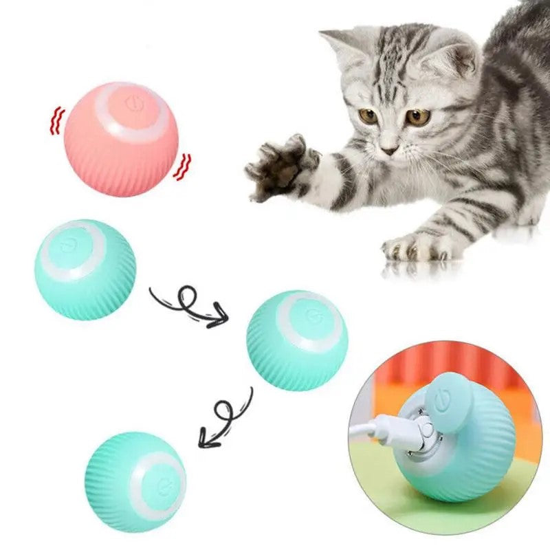 Smart Interactive Cat Ball - Touch-Activated Rolling Toy