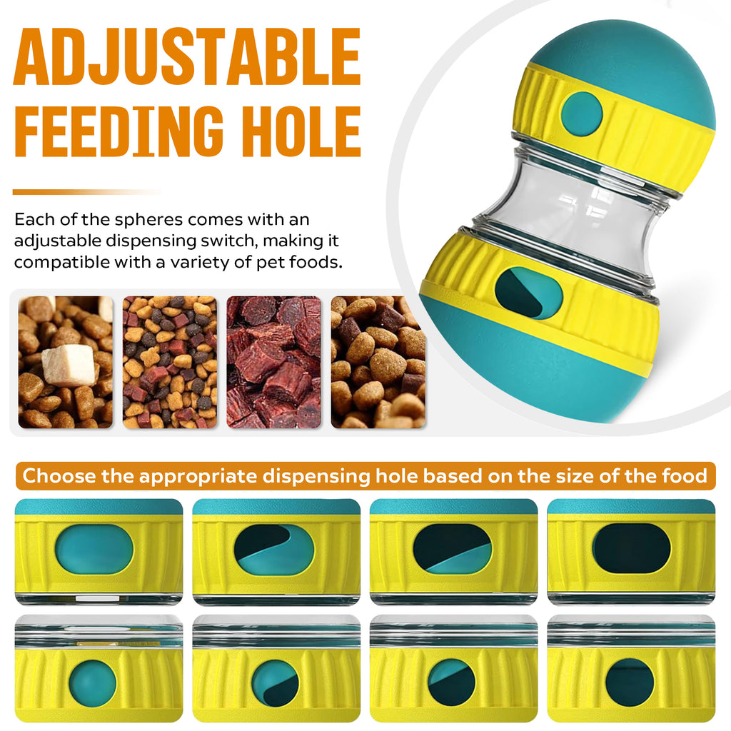 Dog Treat Puzzle Ball - Adjustable Slow Feeder Toy